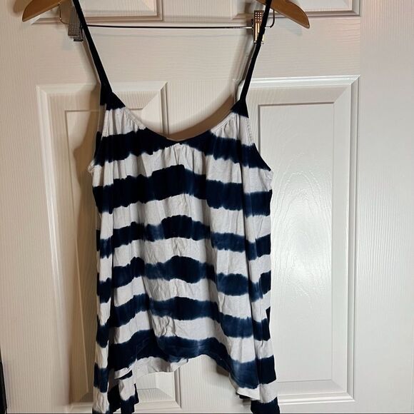 Zara Trafaluc Tank Cotton Flowy Nautical Travel BOHO Size Small Resortwear - Picture 3 of 7